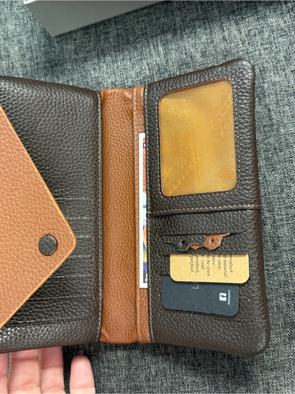 Otto Angelino Leather Clutch Wallet
